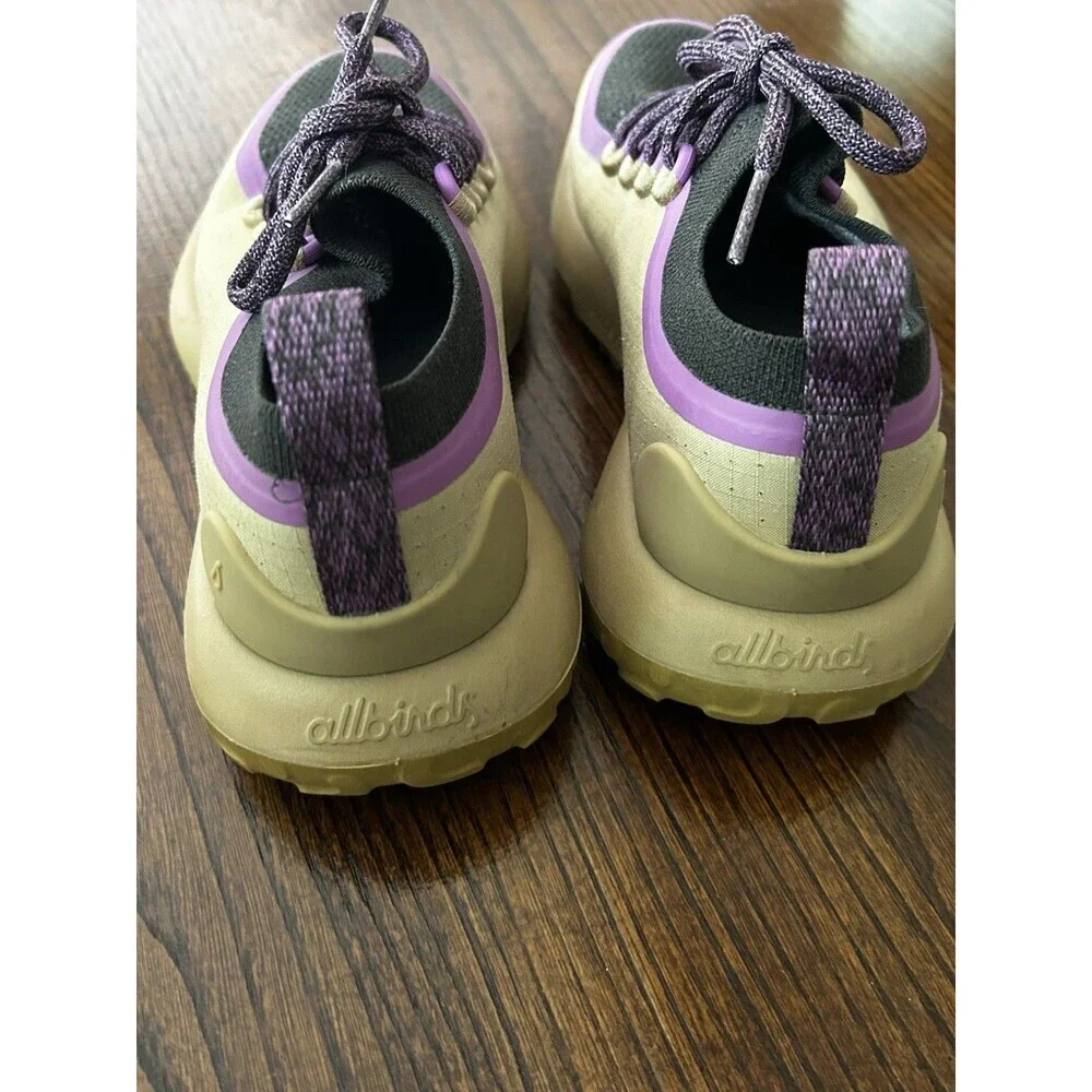 Allbirds Trail Runners Shoes Size Women's 6 Hazy Beige Lux Purple Hike Outdoors